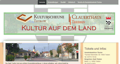 Desktop Screenshot of kulturscheune-thyrow.de